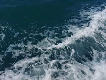 High angle view of sea