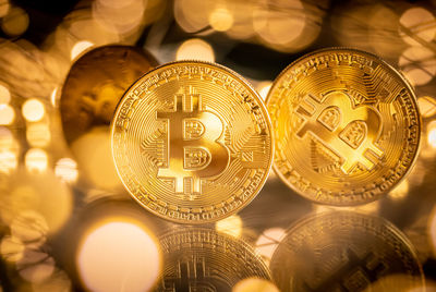 Close-up of illuminated lamp