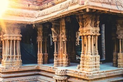 Low angle view of temple