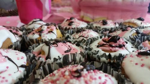 Close-up of cupcakes