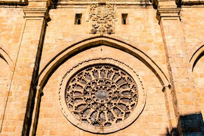 Full frame shot of mondonedo cathedral on sunny day