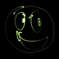 black background