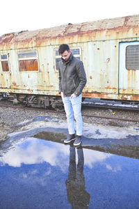 Full length of man standing on ground