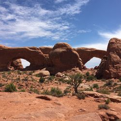 Rock formations in desert