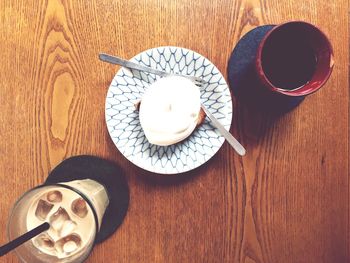 Close-up of food on table