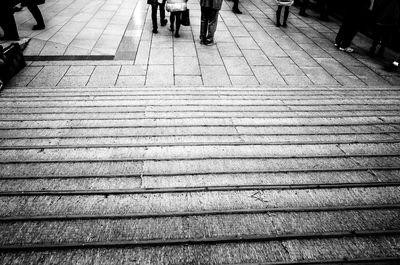 View of people in the dark