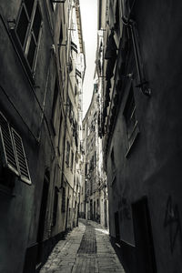 Alley amidst buildings in city