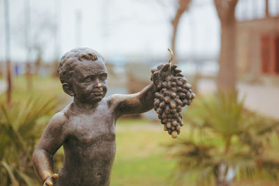 The statue symbol of the town of pomorie.