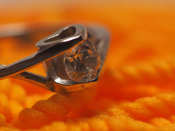 Close-up of ice cream on table