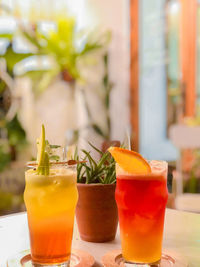 Close-up of drink on table