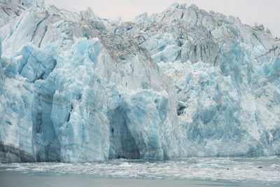 Scenic view of a glacier in alaska