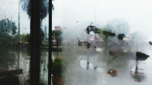 Rain drops on glass