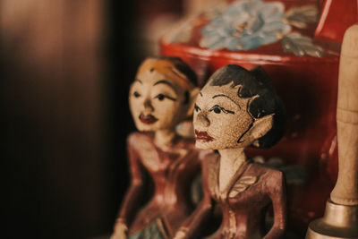 Close-up of stuffed toy on table