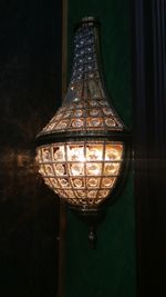 Close-up of illuminated light bulb