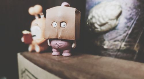 Close-up of stuffed toy on table