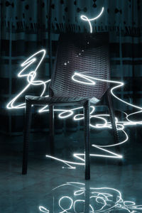 Digital composite image of illuminated lights