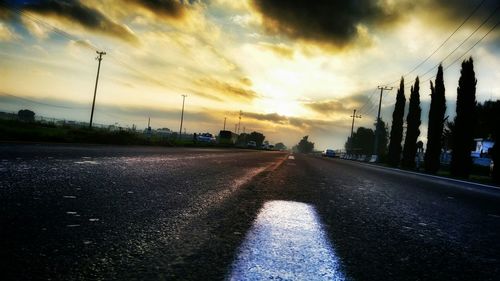 Road at sunset