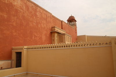 Low angle view of built structure against sky