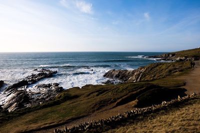 Scenic view of sea against sky