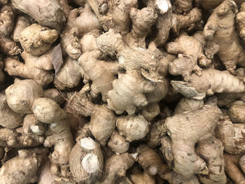 Full frame shot of onions for sale at market