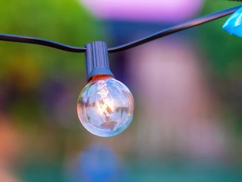 Close-up of light bulb