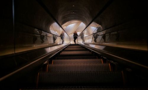 Escalator in the broad museum