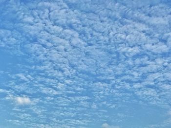 Low angle view of cloudy sky