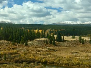 Scenic view of landscape against sky