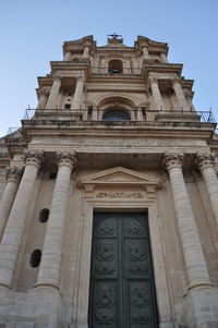 Low angle view of historical building