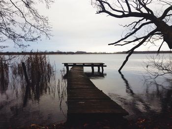 Pier on lake