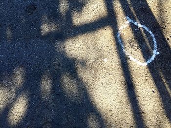 Full frame shot of shadow on wall