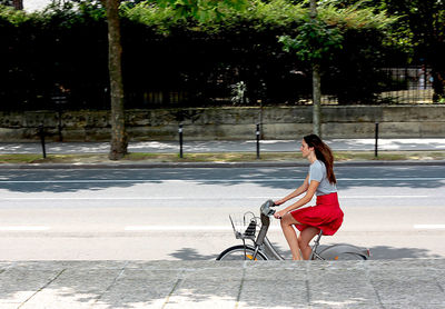 People walking on road