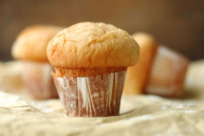 Close-up of bread on table