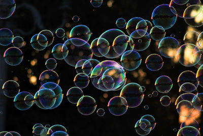 Close-up of bubbles