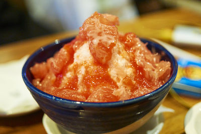 Close-up of food in bowl