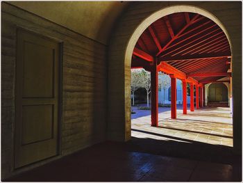 Empty corridor of building