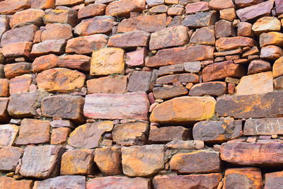 Full frame shot of stone wall