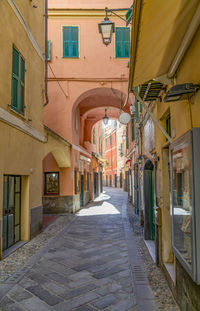 Idyllic alleyway in alassio, a town and comune in the province of savona