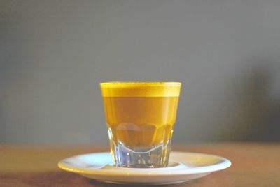 Close-up of drink on table