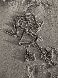 Close-up of sand on beach