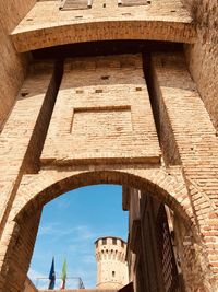 Low angle view of historical building