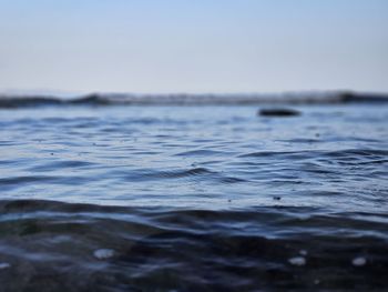 Close-up of rippled water