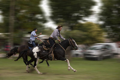 Men in horse racing