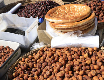 Close-up of food for sale at market