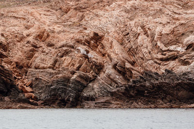 Rock formations in sea