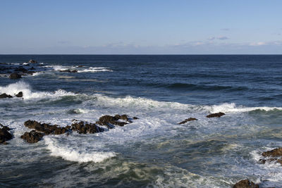 Scenic view of sea against sky