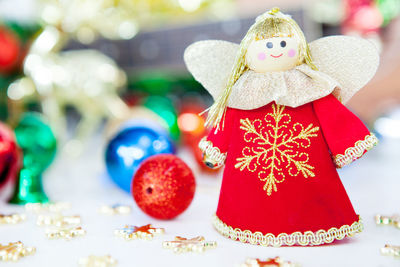 Close-up of christmas decoration