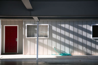 Interior of building with ray of light