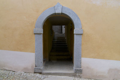 Entrance of building