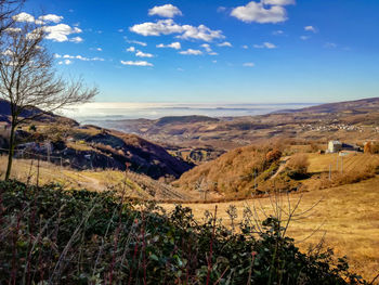 Scenic view of landscape against sky